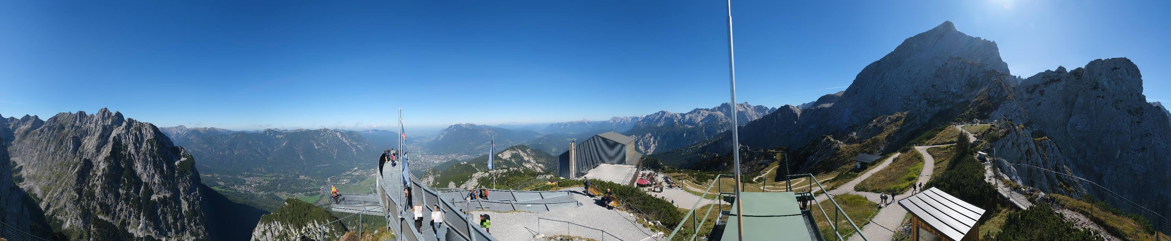 Archiv Foto Webcam Garmisch: Ausblick am Osterfelderkopf