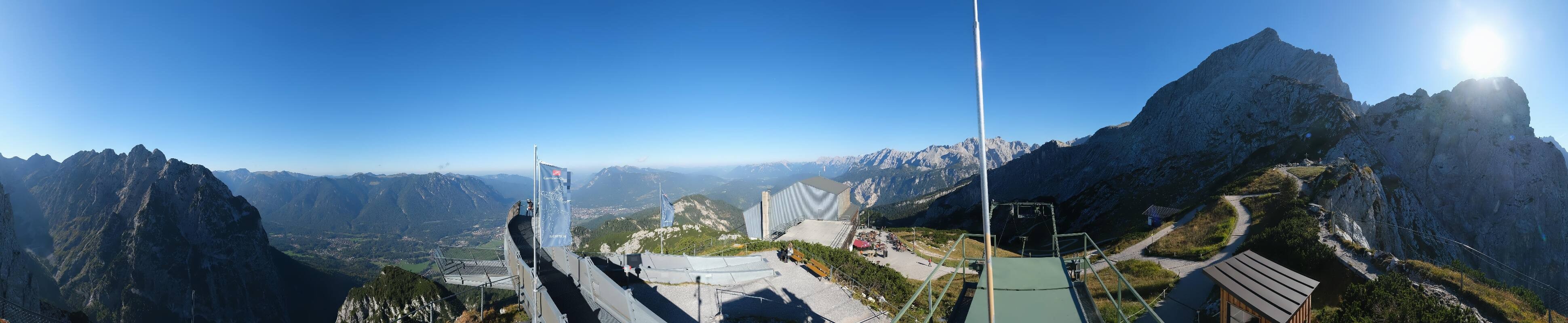 Archiv Foto Webcam Garmisch: Ausblick am Osterfelderkopf