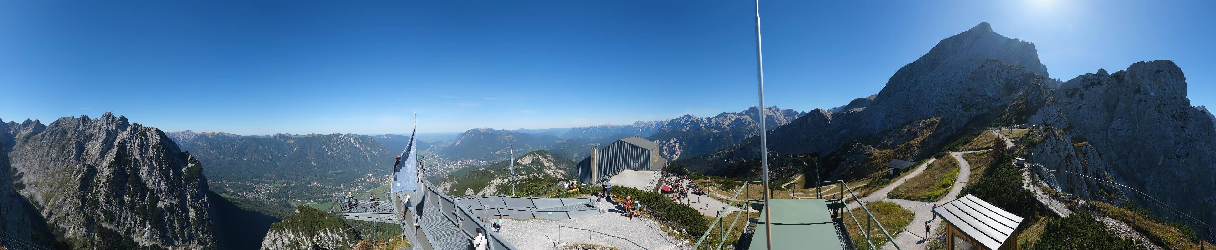 Archiv Foto Webcam Garmisch: Ausblick am Osterfelderkopf