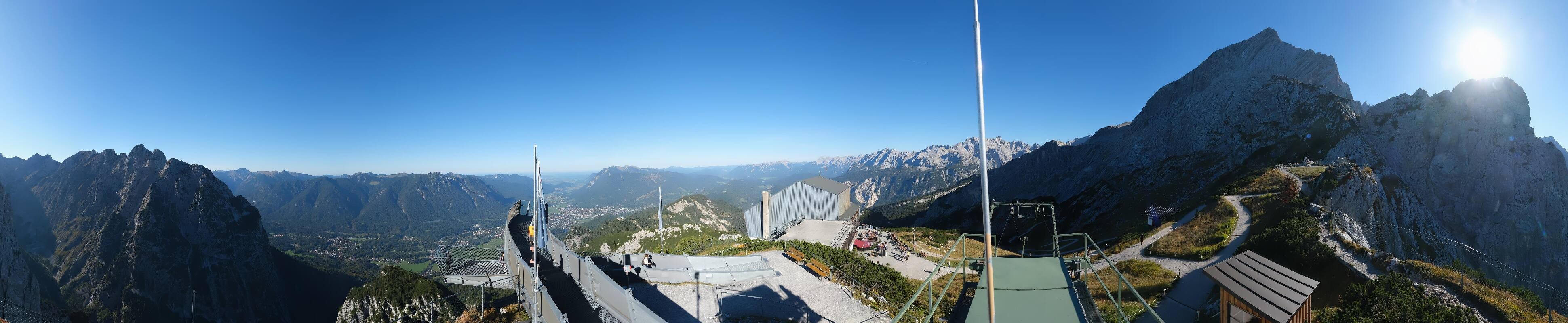Archiv Foto Webcam Garmisch: Ausblick am Osterfelderkopf