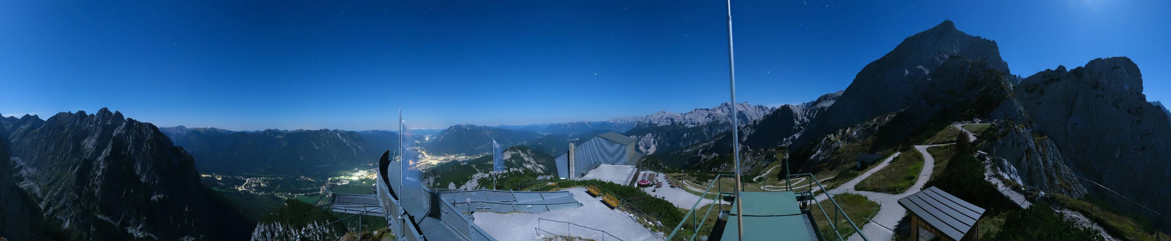 Archiv Foto Webcam Garmisch: Ausblick am Osterfelderkopf