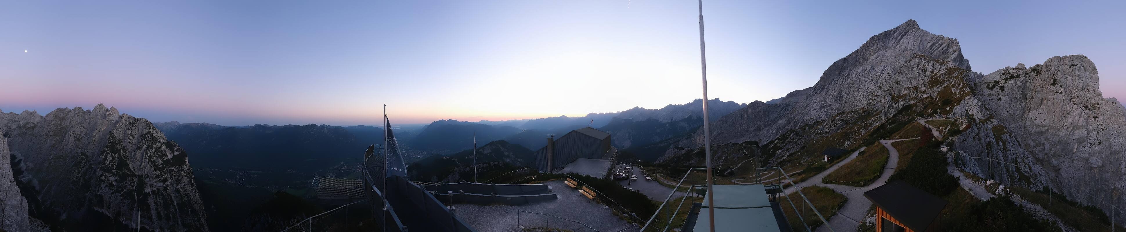 Archiv Foto Webcam Garmisch: Ausblick am Osterfelderkopf