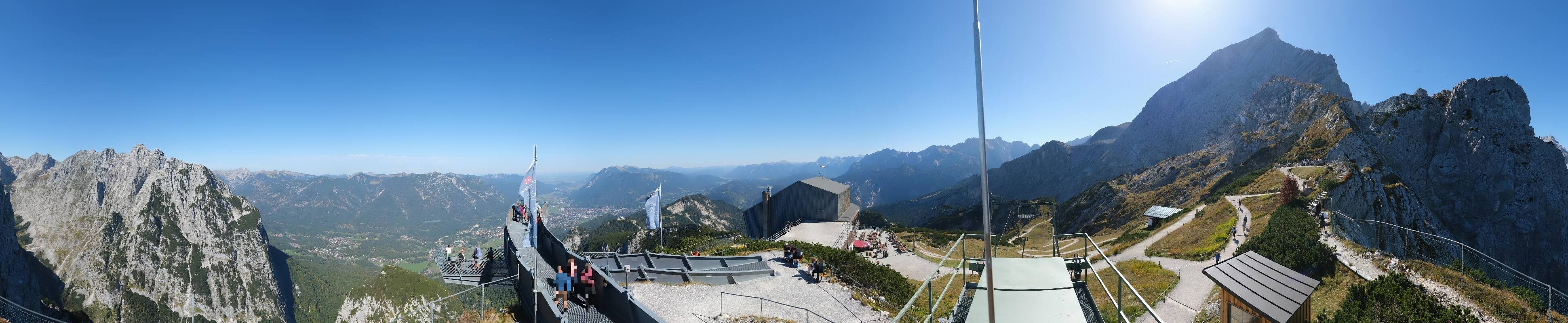 Archiv Foto Webcam Garmisch: Ausblick am Osterfelderkopf