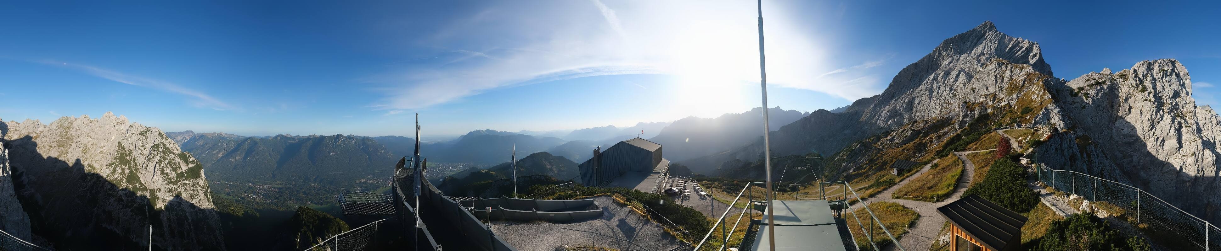 Archiv Foto Webcam Garmisch: Ausblick am Osterfelderkopf