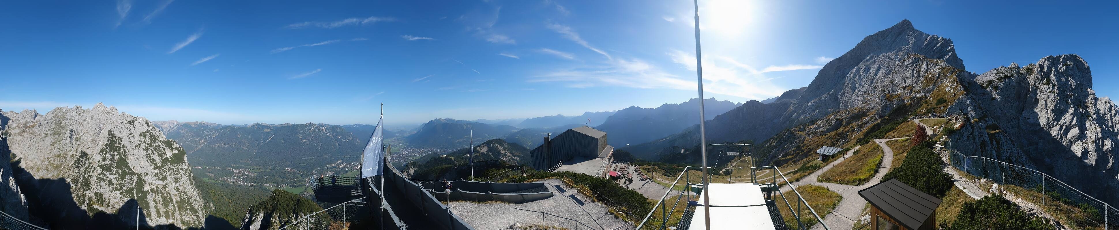 Archiv Foto Webcam Garmisch: Ausblick am Osterfelderkopf