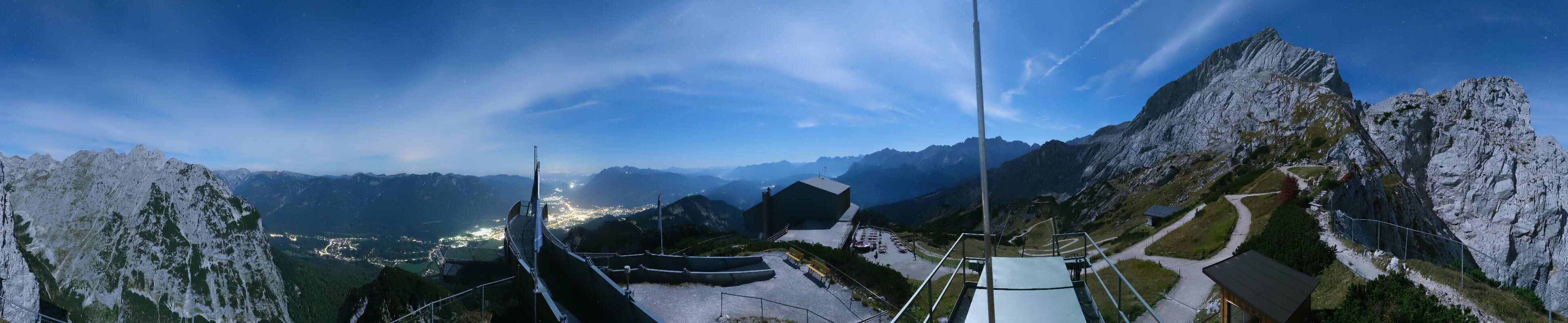 Archiv Foto Webcam Garmisch: Ausblick am Osterfelderkopf