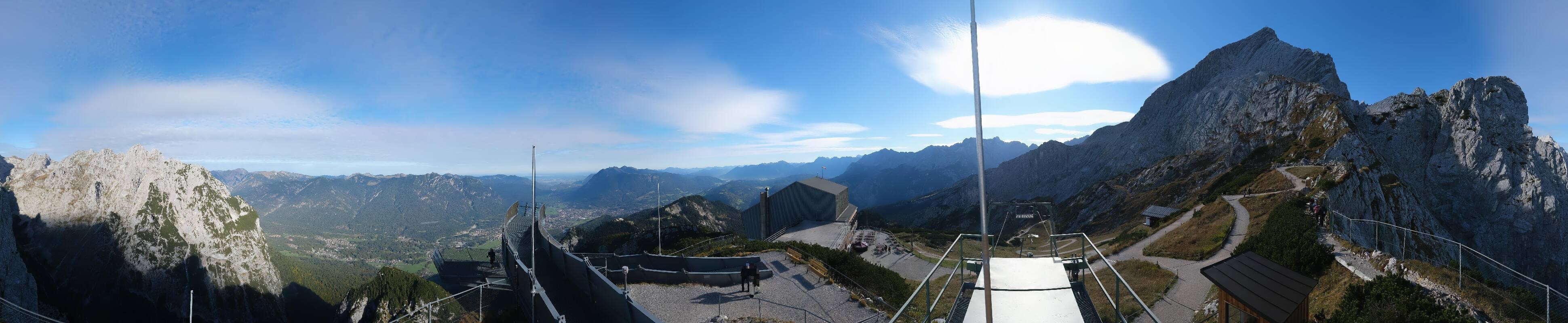 Archiv Foto Webcam Garmisch: Ausblick am Osterfelderkopf