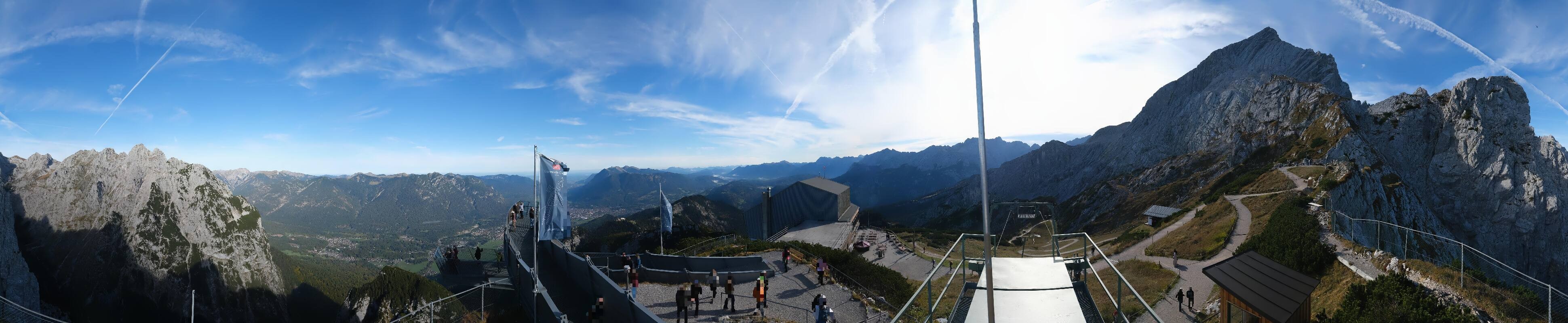 Archiv Foto Webcam Garmisch: Ausblick am Osterfelderkopf