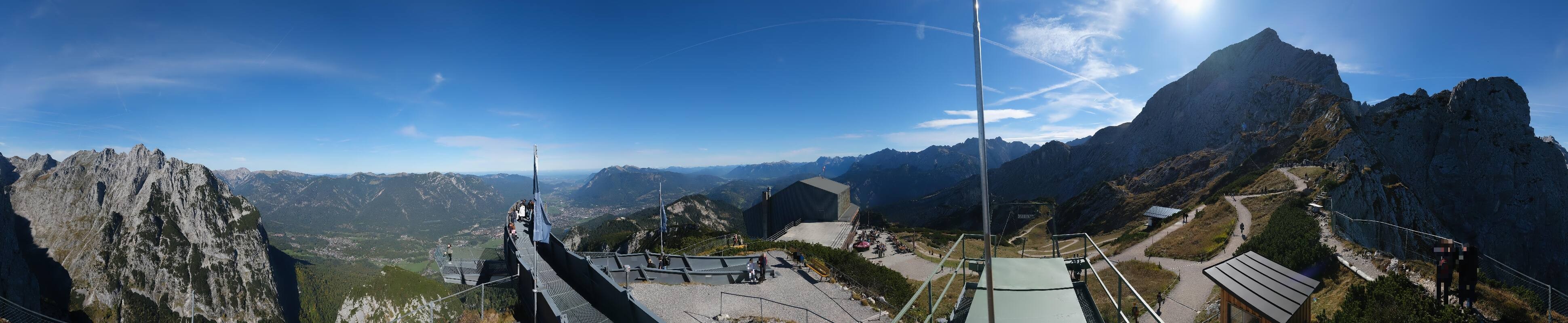 Archiv Foto Webcam Garmisch: Ausblick am Osterfelderkopf
