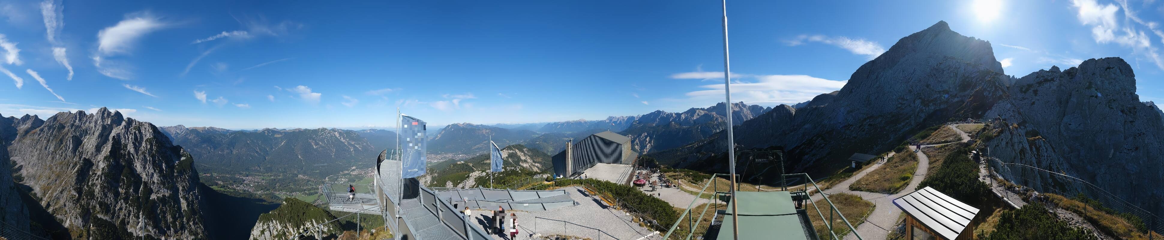 Archiv Foto Webcam Garmisch: Ausblick am Osterfelderkopf