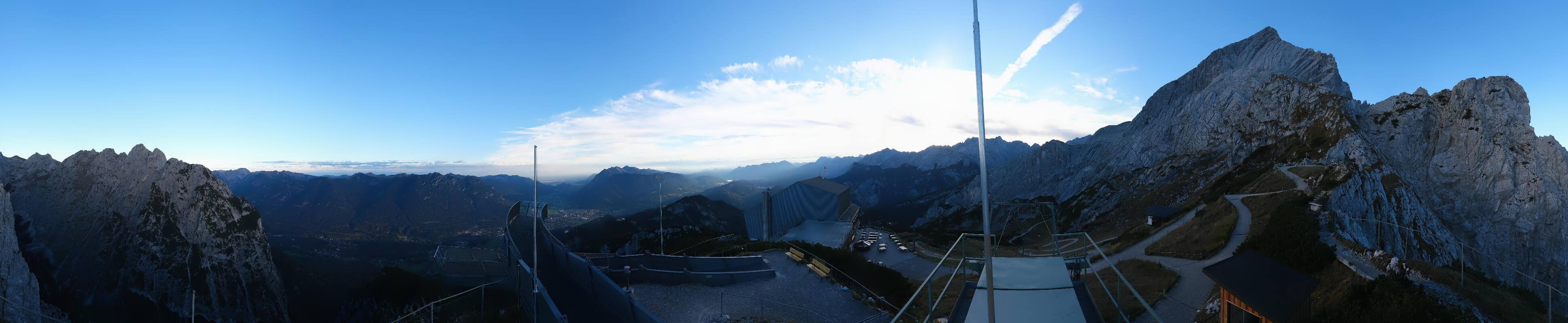 Archiv Foto Webcam Garmisch: Ausblick am Osterfelderkopf
