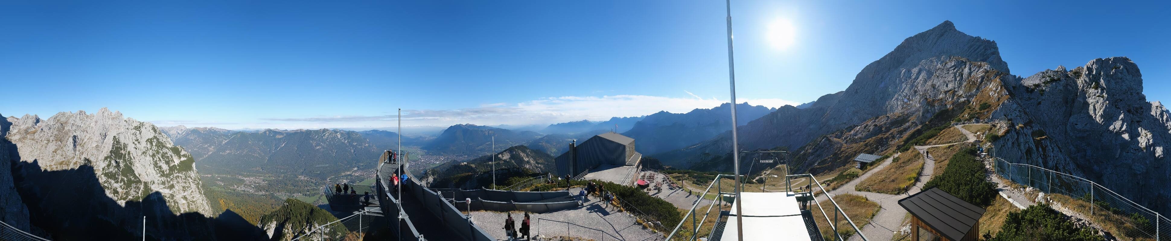Archiv Foto Webcam Garmisch: Ausblick am Osterfelderkopf