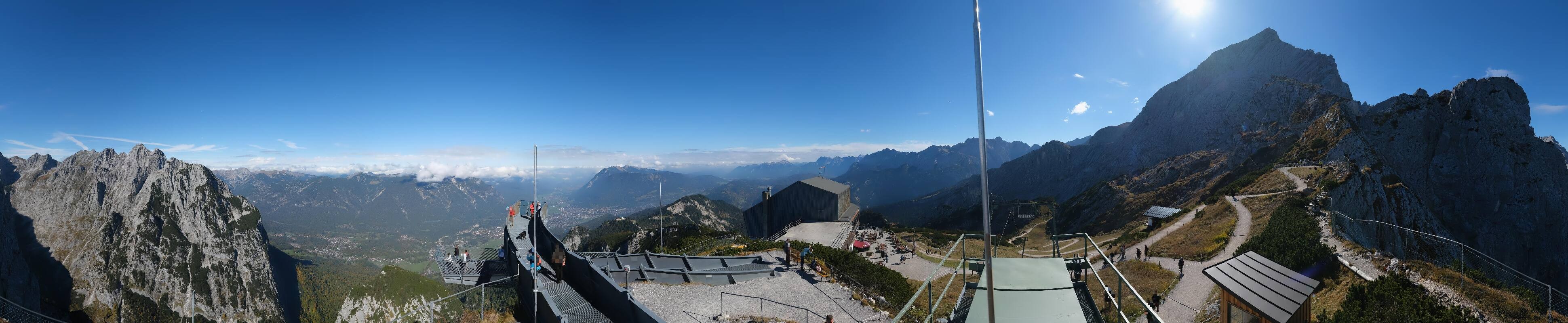 Archiv Foto Webcam Garmisch: Ausblick am Osterfelderkopf