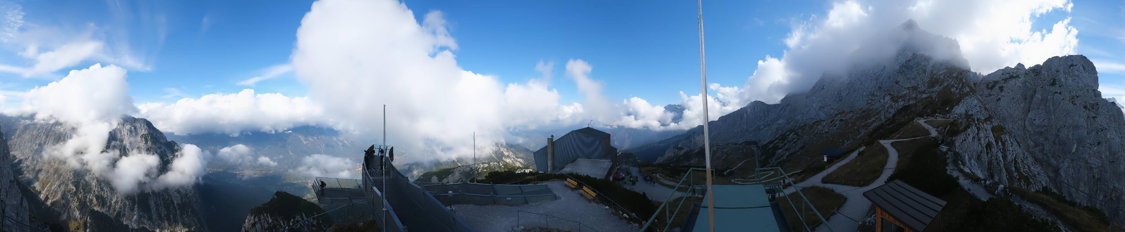 Archiv Foto Webcam Garmisch: Ausblick am Osterfelderkopf