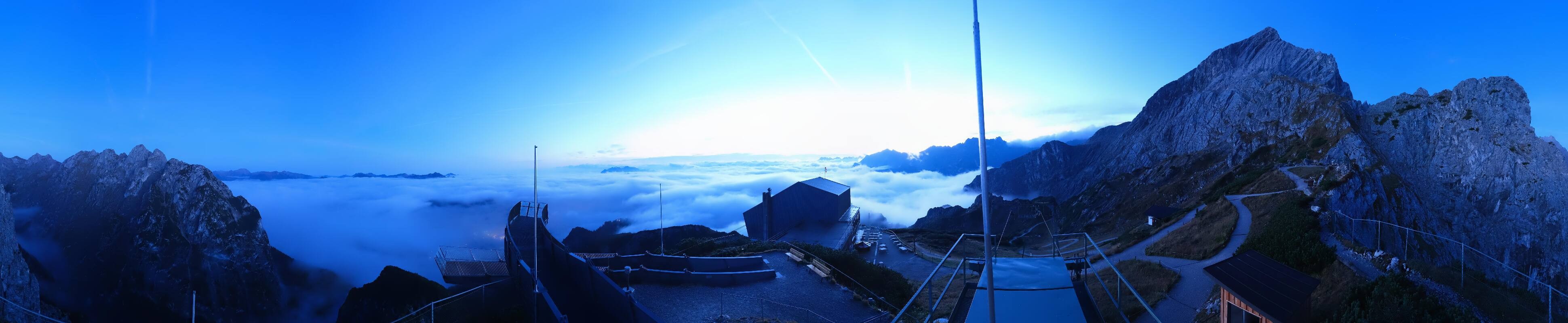 Archiv Foto Webcam Garmisch: Ausblick am Osterfelderkopf
