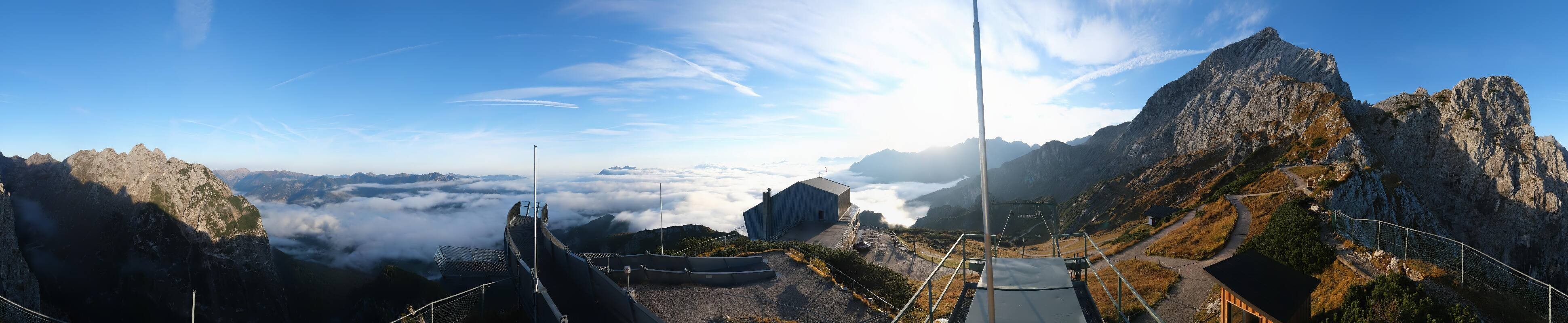 Archiv Foto Webcam Garmisch: Ausblick am Osterfelderkopf