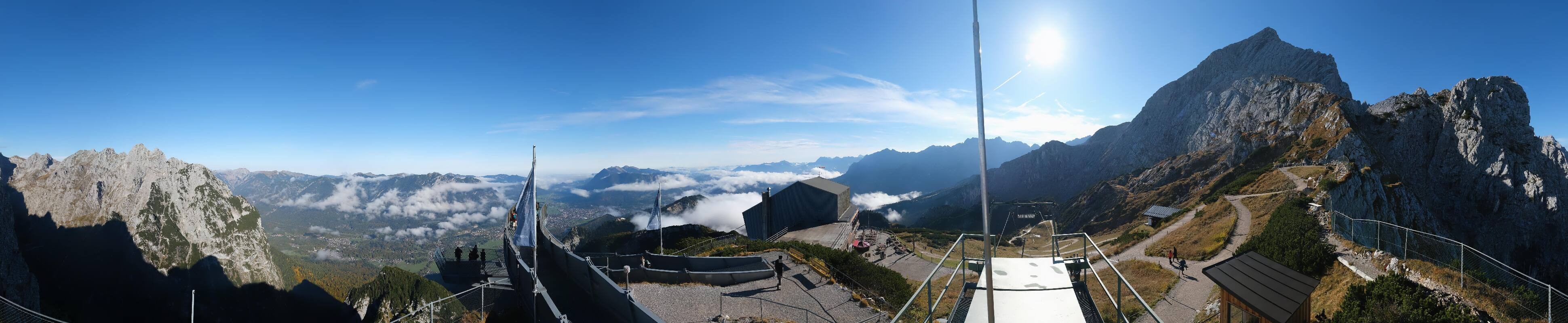 Archiv Foto Webcam Garmisch: Ausblick am Osterfelderkopf