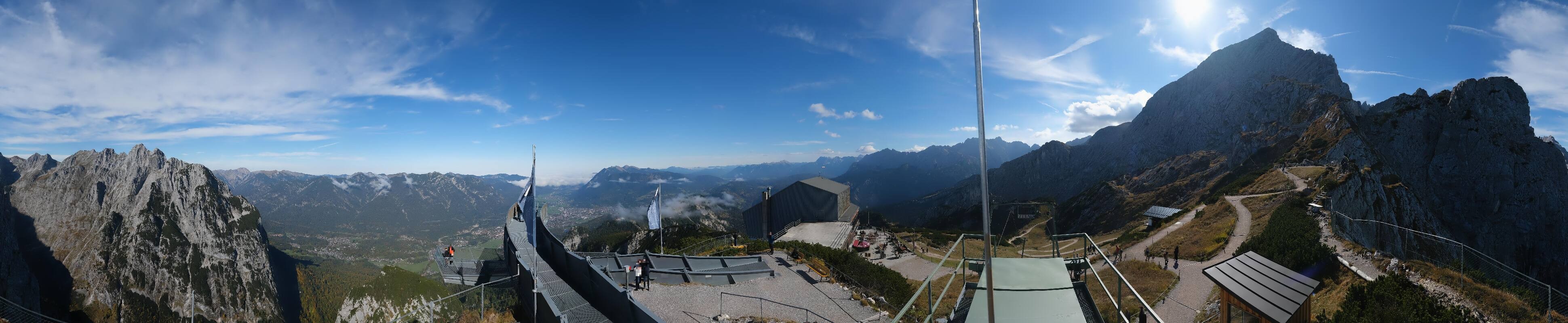 Archiv Foto Webcam Garmisch: Ausblick am Osterfelderkopf