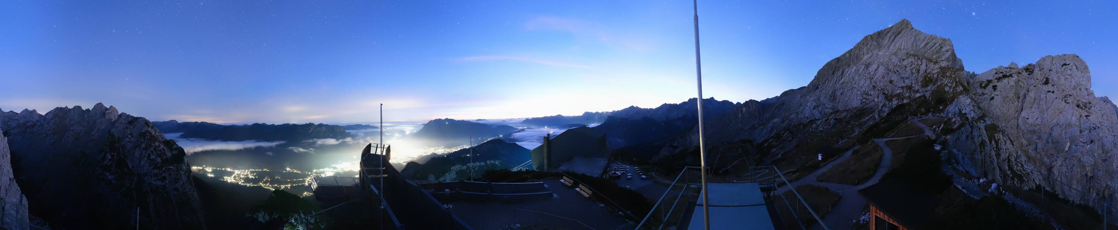 Archiv Foto Webcam Garmisch: Ausblick am Osterfelderkopf