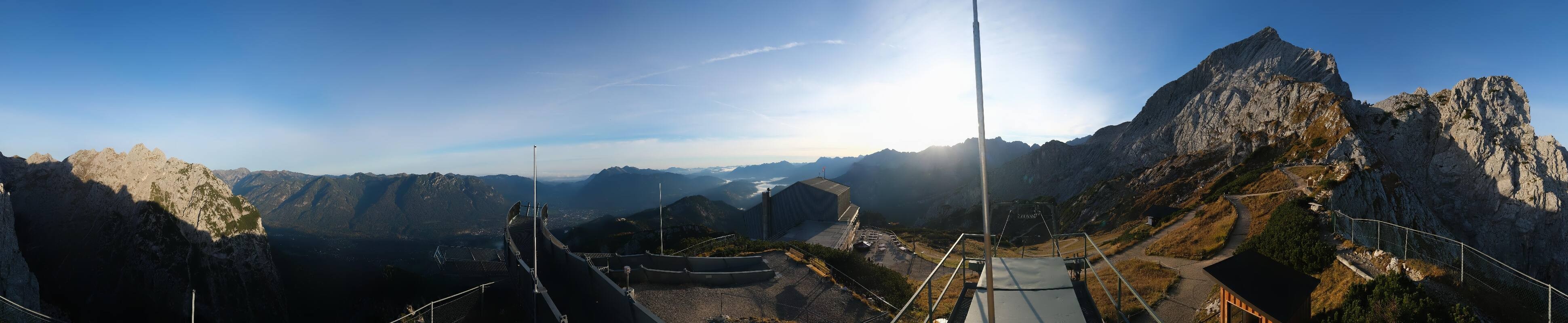Archiv Foto Webcam Garmisch: Ausblick am Osterfelderkopf