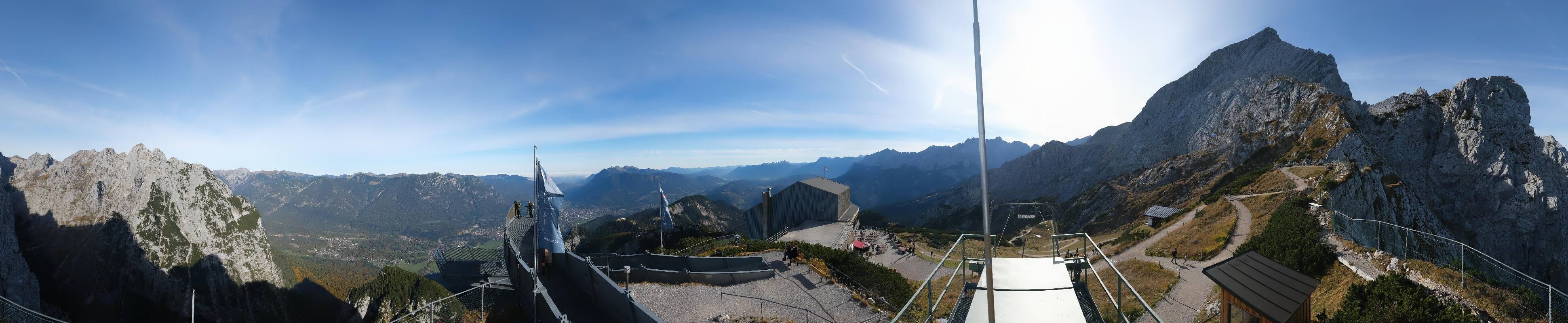Archiv Foto Webcam Garmisch: Ausblick am Osterfelderkopf
