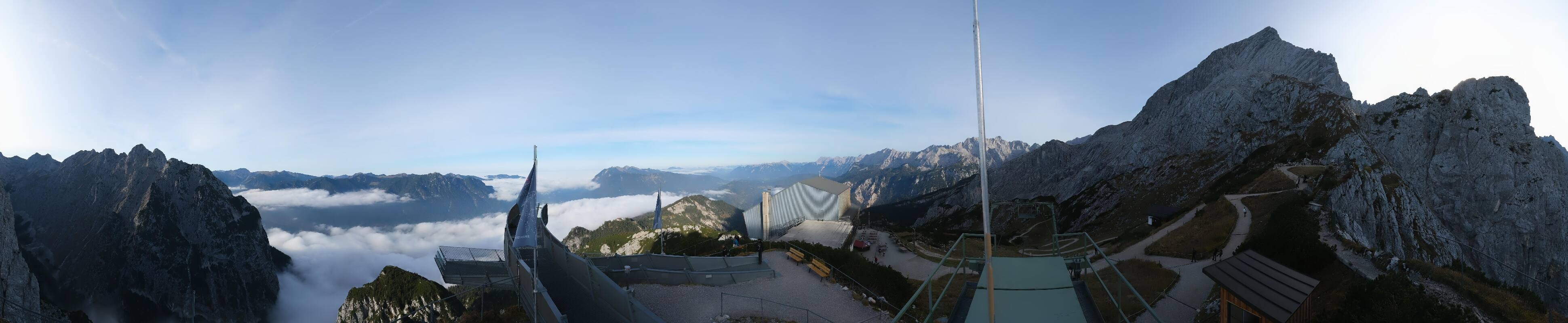 Archiv Foto Webcam Garmisch: Ausblick am Osterfelderkopf