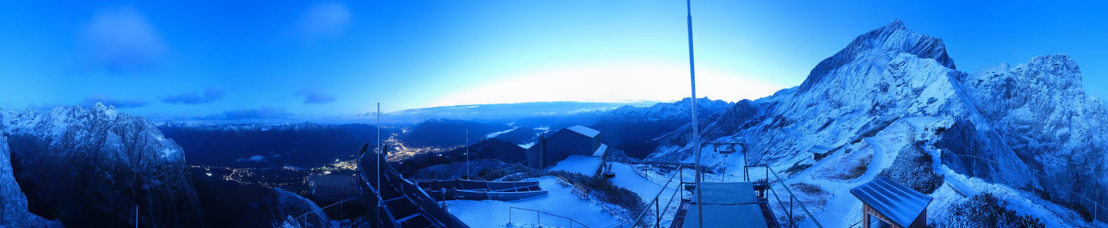Archiv Foto Webcam Garmisch: Ausblick am Osterfelderkopf