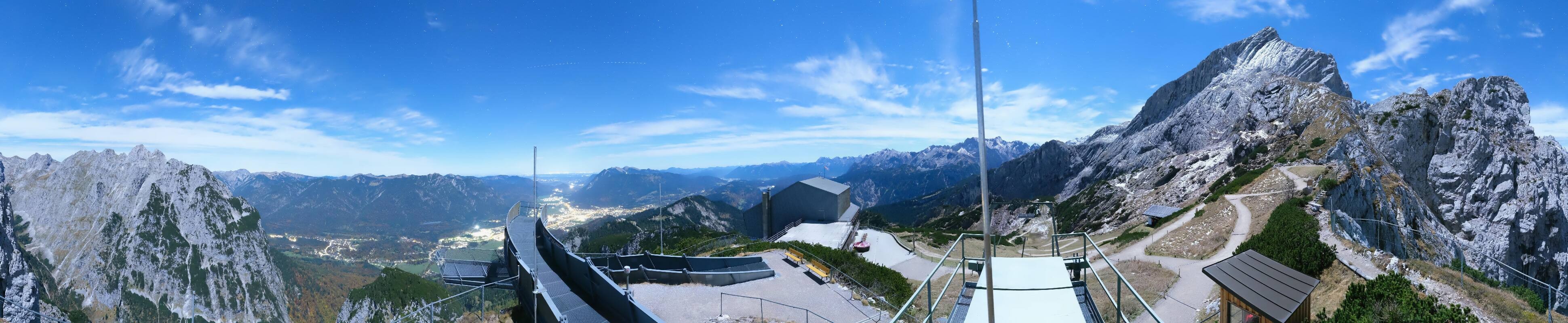 Archiv Foto Webcam Garmisch: Ausblick am Osterfelderkopf