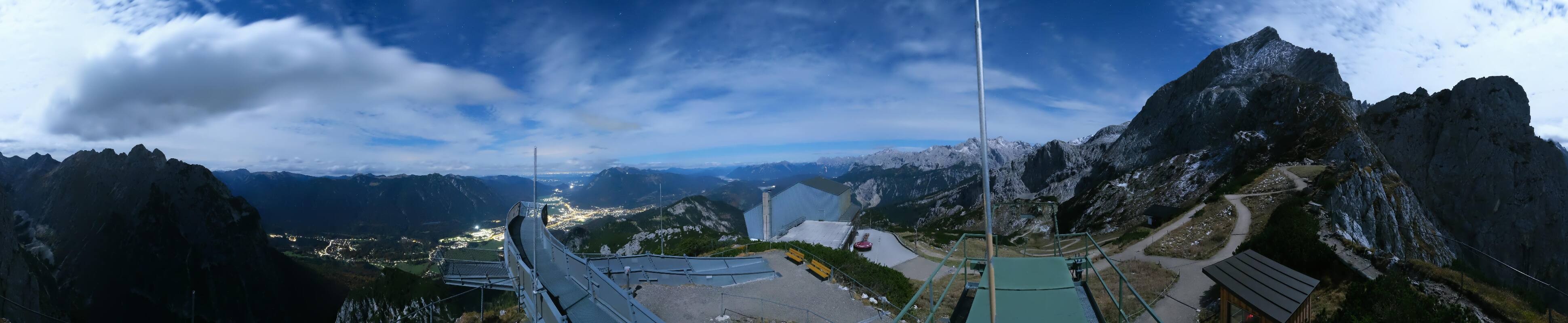 Archiv Foto Webcam Garmisch: Ausblick am Osterfelderkopf