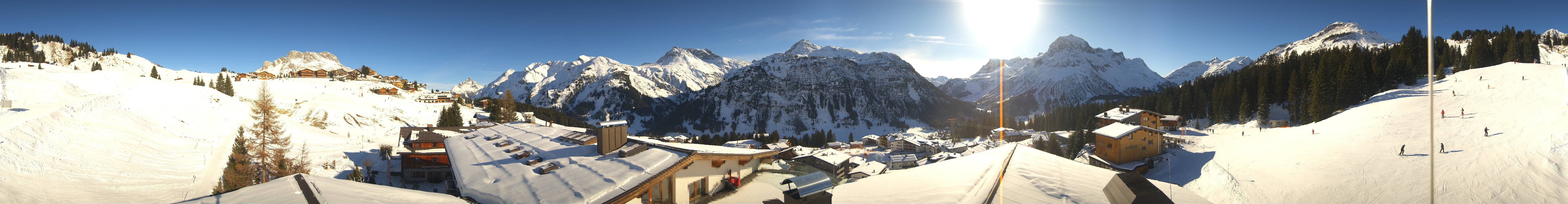Archiv Foto Webcam Panorama Oberlech - Hotel Goldener Berg