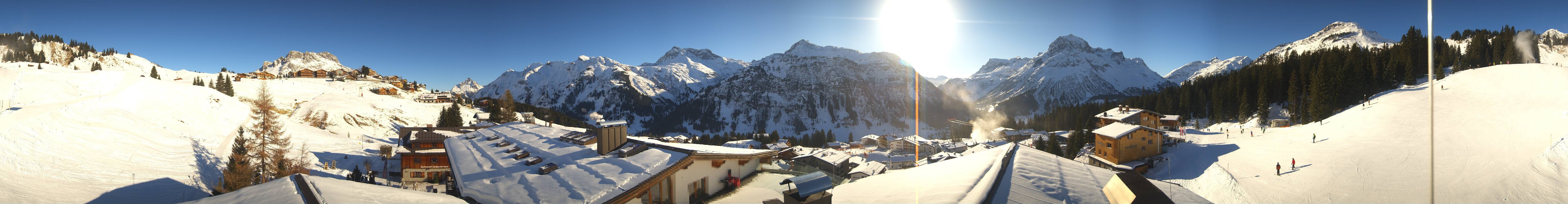 Archived image Webcam Panoramic view Oberlech from Hotel Goldener Berg
