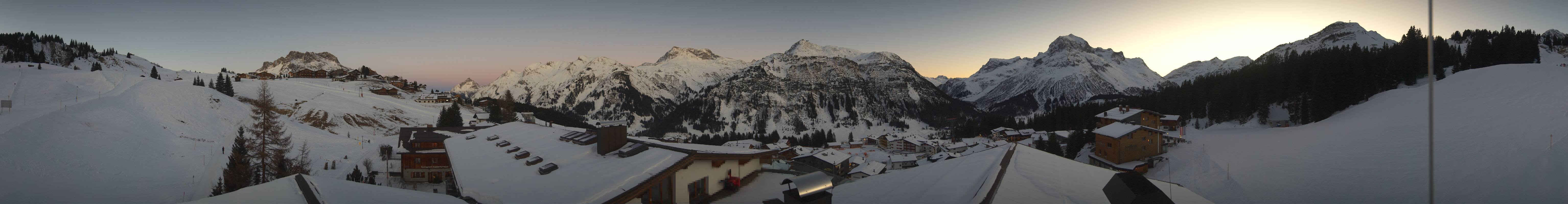 Archived image Webcam Panoramic view Oberlech from Hotel Goldener Berg