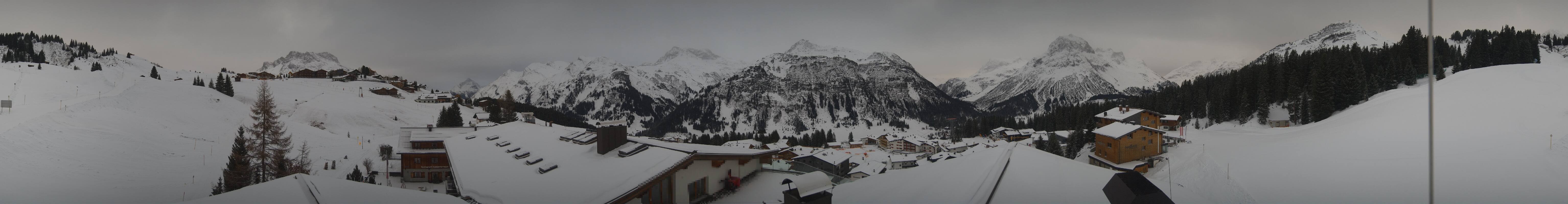 Archived image Webcam Panoramic view Oberlech from Hotel Goldener Berg