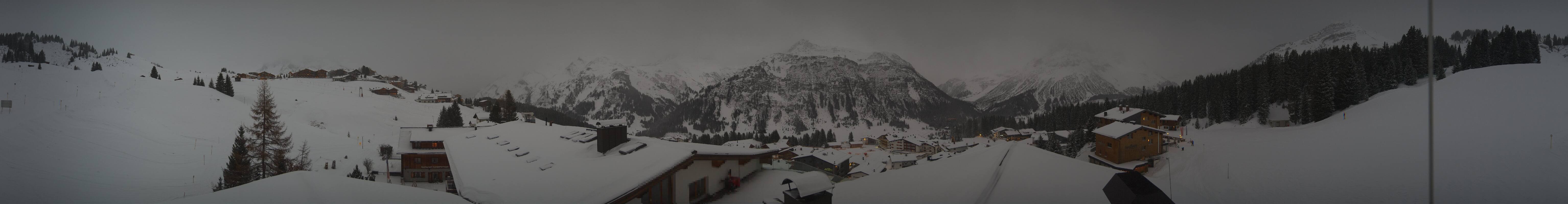 Archived image Webcam Panoramic view Oberlech from Hotel Goldener Berg