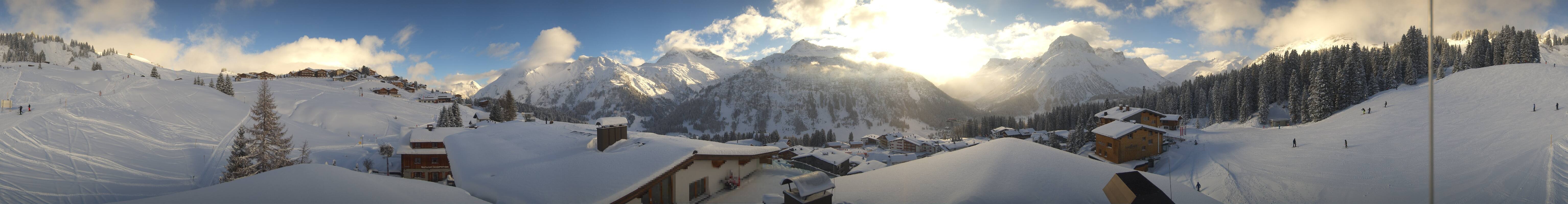 Archiv Foto Webcam Panorama Oberlech - Hotel Goldener Berg