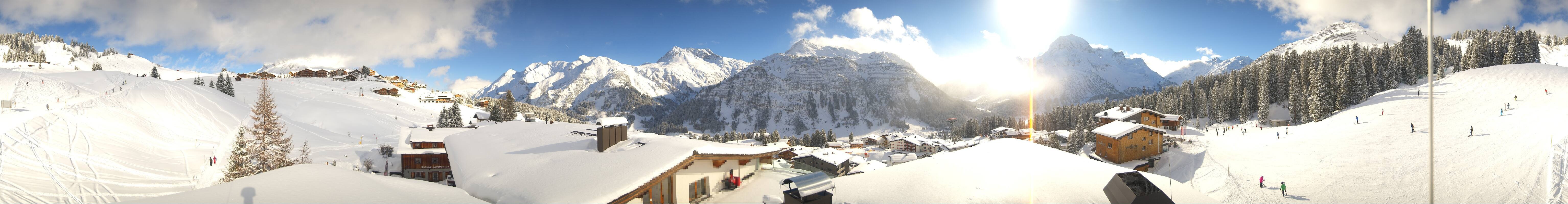 Archiv Foto Webcam Panorama Oberlech - Hotel Goldener Berg