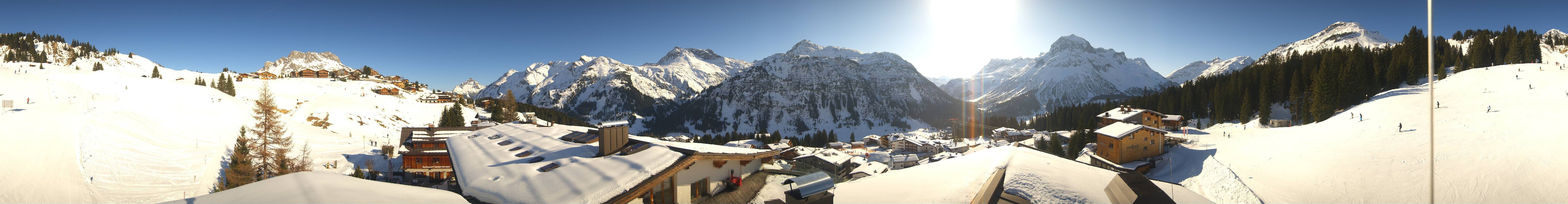 Archiv Foto Webcam Panorama Oberlech - Hotel Goldener Berg