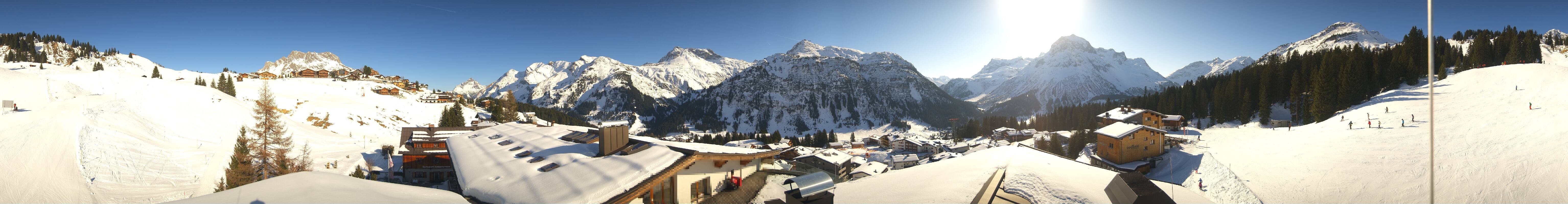 Archiv Foto Webcam Panorama Oberlech - Hotel Goldener Berg