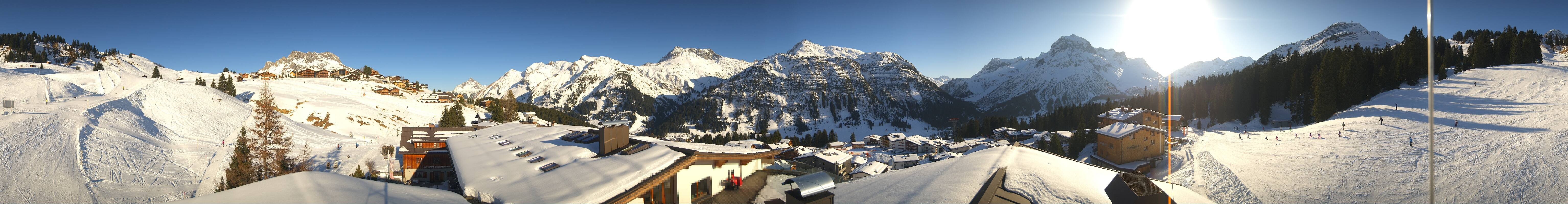 Archiv Foto Webcam Panorama Oberlech - Hotel Goldener Berg