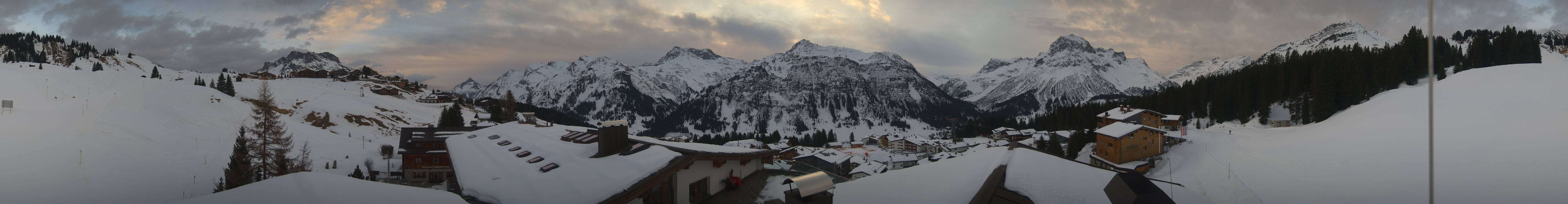 Archived image Webcam Panoramic view Oberlech from Hotel Goldener Berg