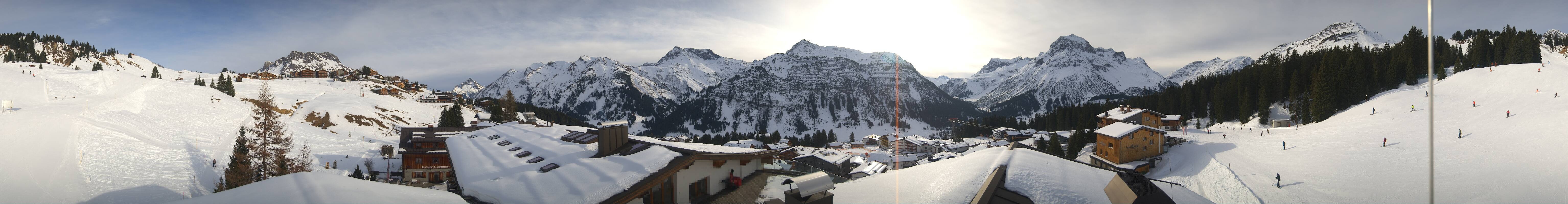 Archived image Webcam Panoramic view Oberlech from Hotel Goldener Berg