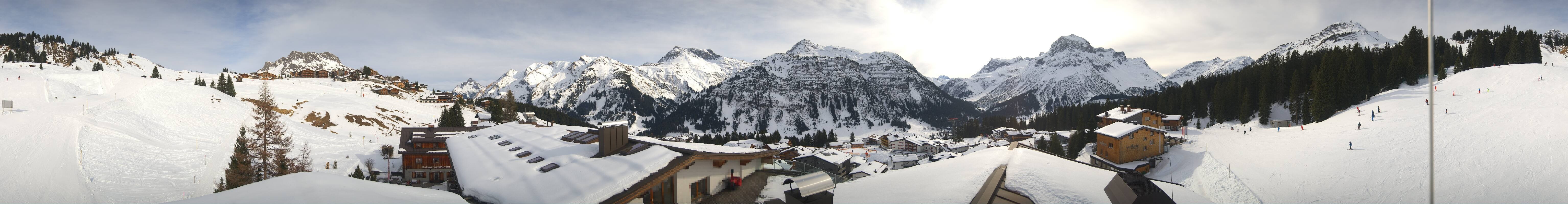 Archived image Webcam Panoramic view Oberlech from Hotel Goldener Berg