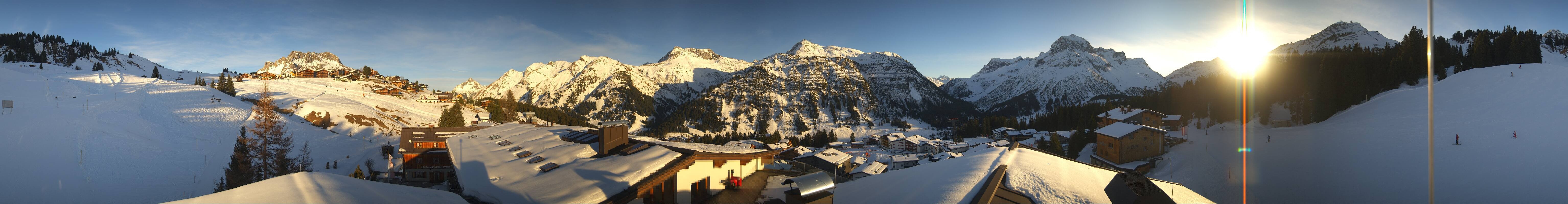 Archived image Webcam Panoramic view Oberlech from Hotel Goldener Berg