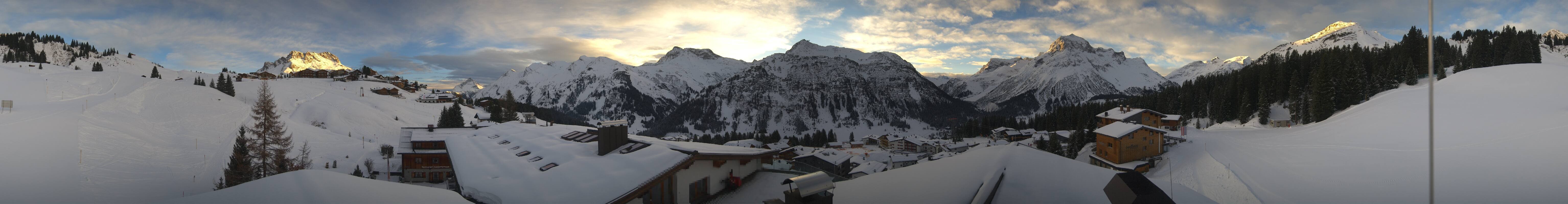 Archived image Webcam Panoramic view Oberlech from Hotel Goldener Berg