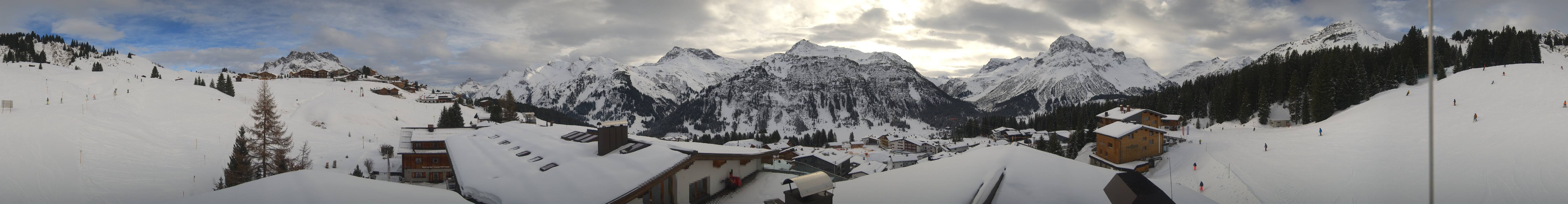 Archived image Webcam Panoramic view Oberlech from Hotel Goldener Berg