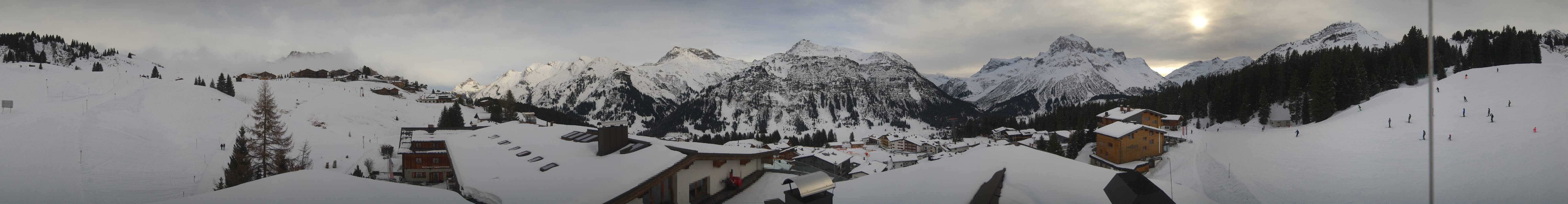 Archived image Webcam Panoramic view Oberlech from Hotel Goldener Berg