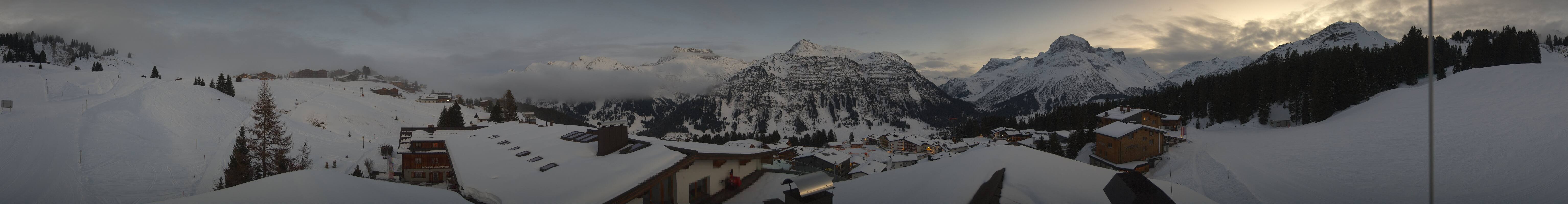 Archived image Webcam Panoramic view Oberlech from Hotel Goldener Berg