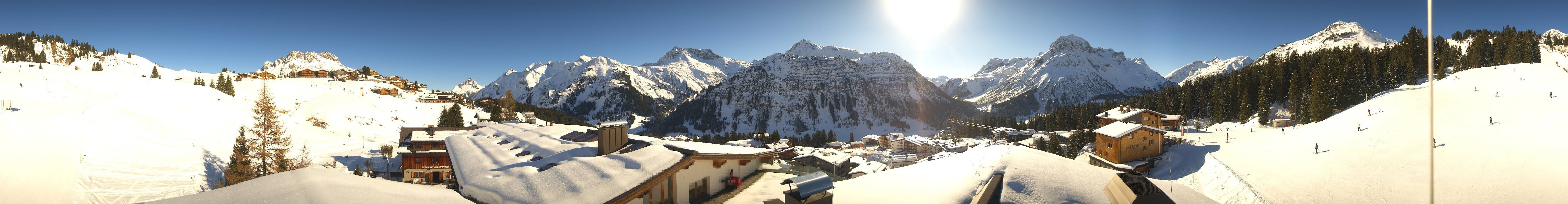Archived image Webcam Panoramic view Oberlech from Hotel Goldener Berg
