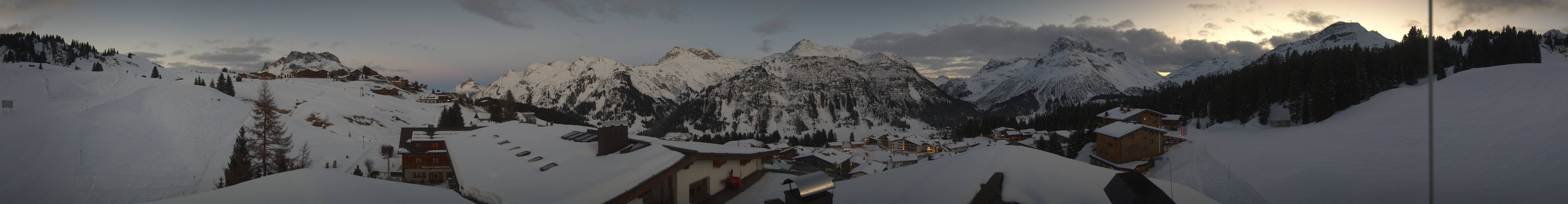 Archived image Webcam Panoramic view Oberlech from Hotel Goldener Berg