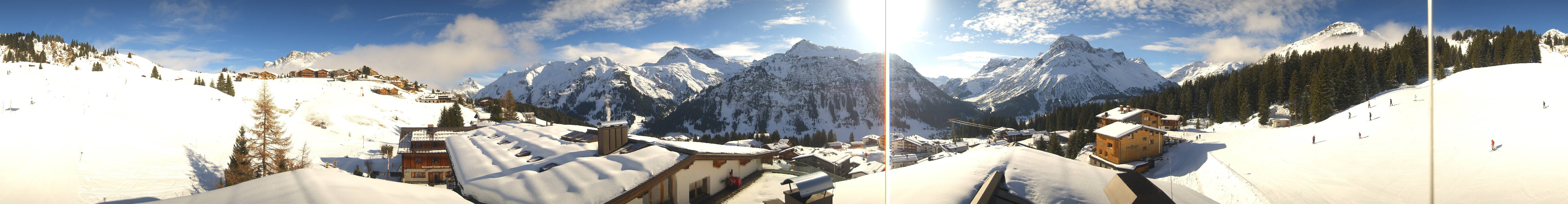 Archiv Foto Webcam Panorama Oberlech - Hotel Goldener Berg